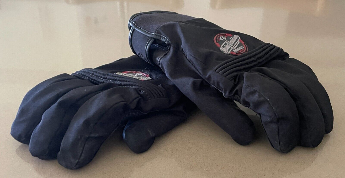 HARLEY DAVIDSON Black Riding Gloves Mixed Media Size 2XL Thinsulate Lined