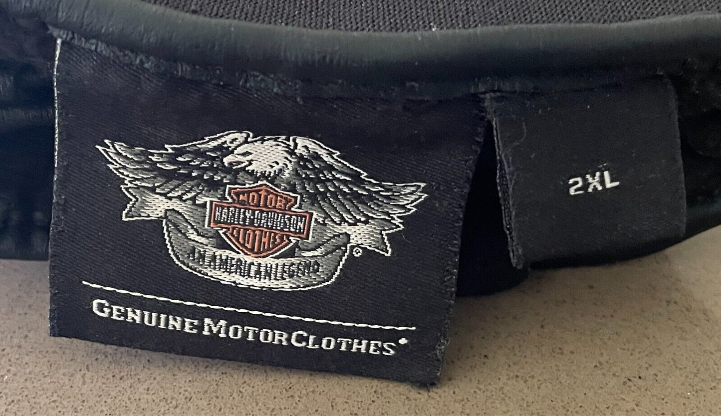 HARLEY DAVIDSON Black Riding Gloves Mixed Media Size 2XL Thinsulate Lined