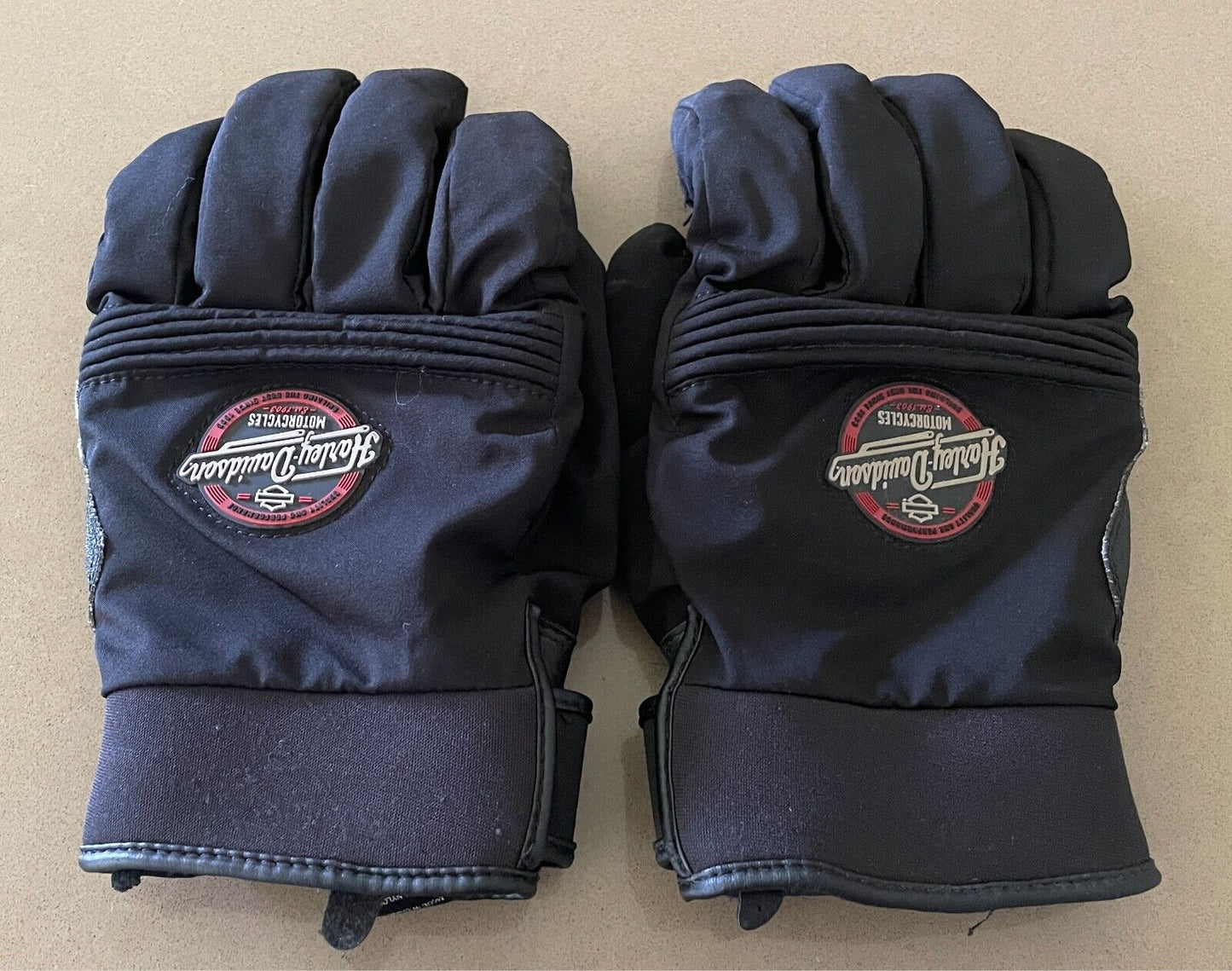HARLEY DAVIDSON Black Riding Gloves Mixed Media Size 2XL Thinsulate Lined