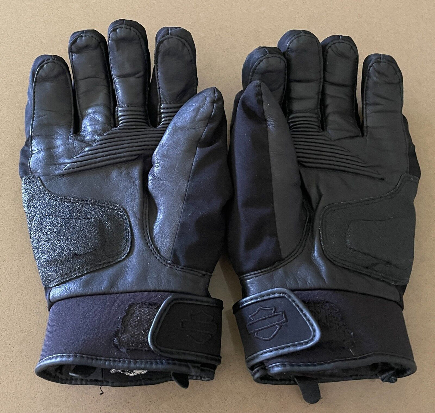 HARLEY DAVIDSON Black Riding Gloves Mixed Media Size 2XL Thinsulate Lined