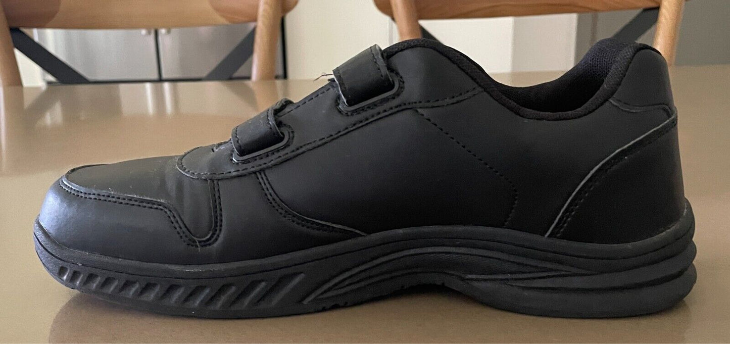 ANKO Mens Black Synthetic Casual Sneakers Adjustable Size AU UK 9/US 10/ EUR 41
