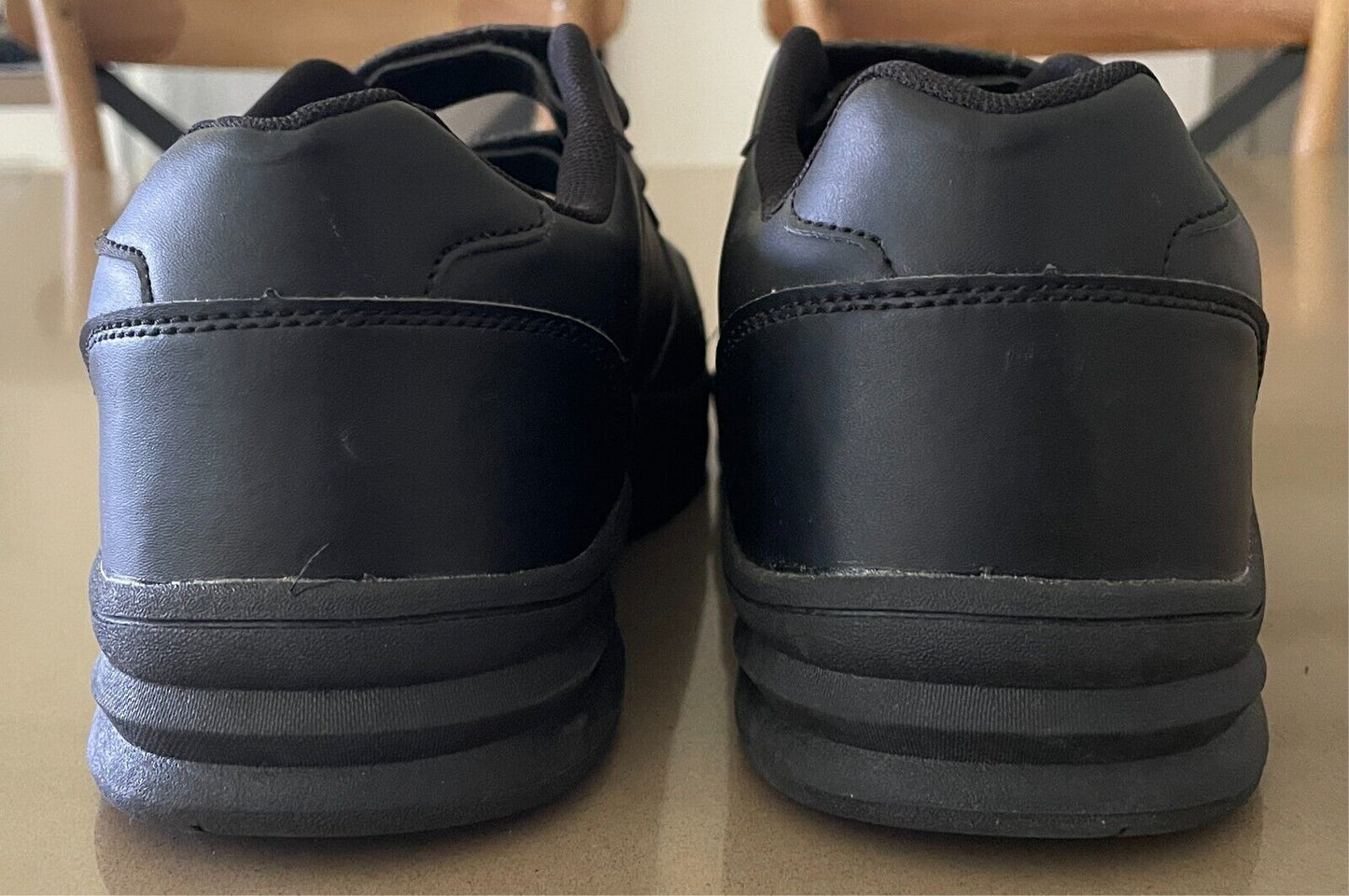 ANKO Mens Black Synthetic Casual Sneakers Adjustable Size AU UK 9/US 10/ EUR 41