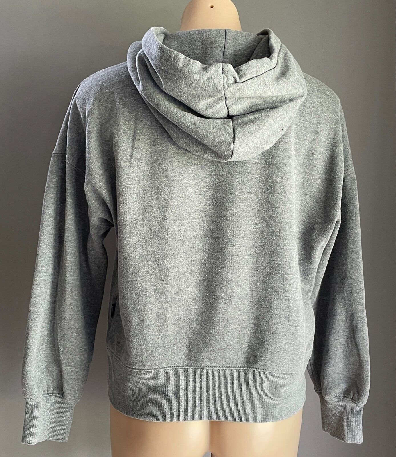 BONDS Grey Marl Hoodie Top Loungewear Long Sleeve Size M Fleece Pockets