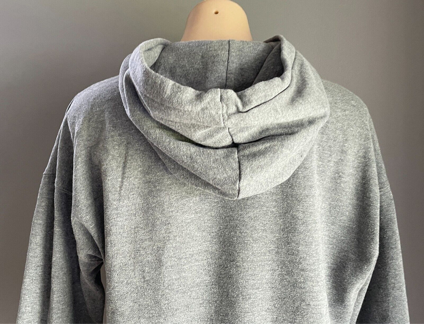 BONDS Grey Marl Hoodie Top Loungewear Long Sleeve Size M Fleece Pockets
