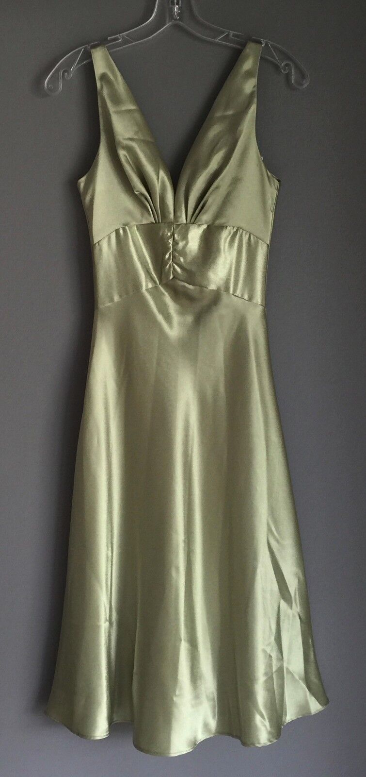 ANGELINE Dress Soft Green Knee Length Frock Party Formal Ladies Size 6 NEW
