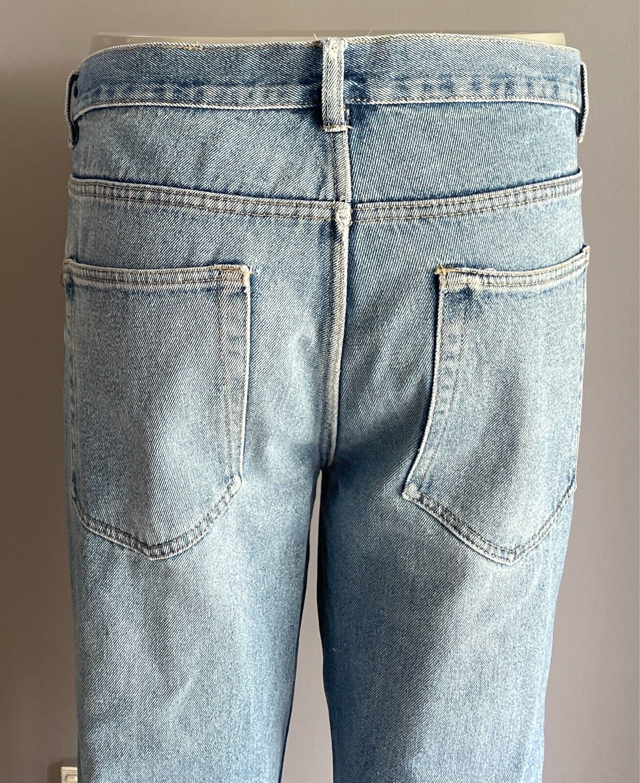 K-MART Light Blue Denim Jeans Straight Leg Style Mens Size 102/Waist 100cm
