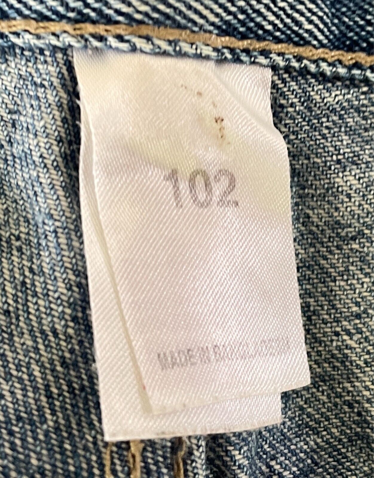 K-MART Light Blue Denim Jeans Straight Leg Style Mens Size 102/Waist 100cm