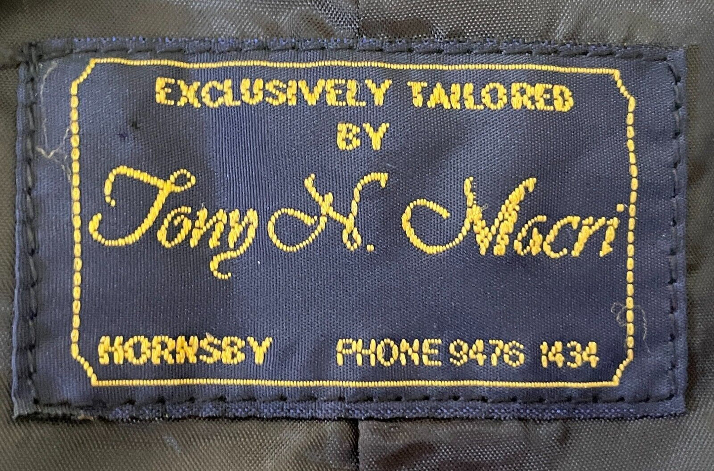 TONY MACRI Mens Waistcoat Vest Tailored Black White Houndstooth Fit Chest 118cm