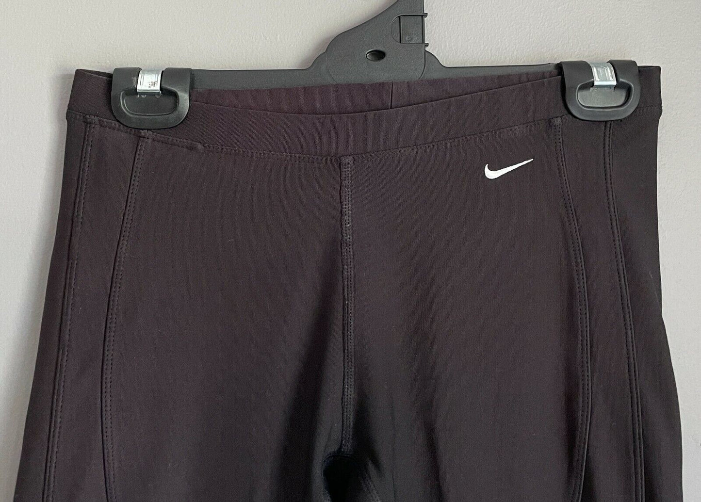 NIKE Dri Fit Black Capri Fitness Run Pants Activewear Pants Gym Sz XS Leggings