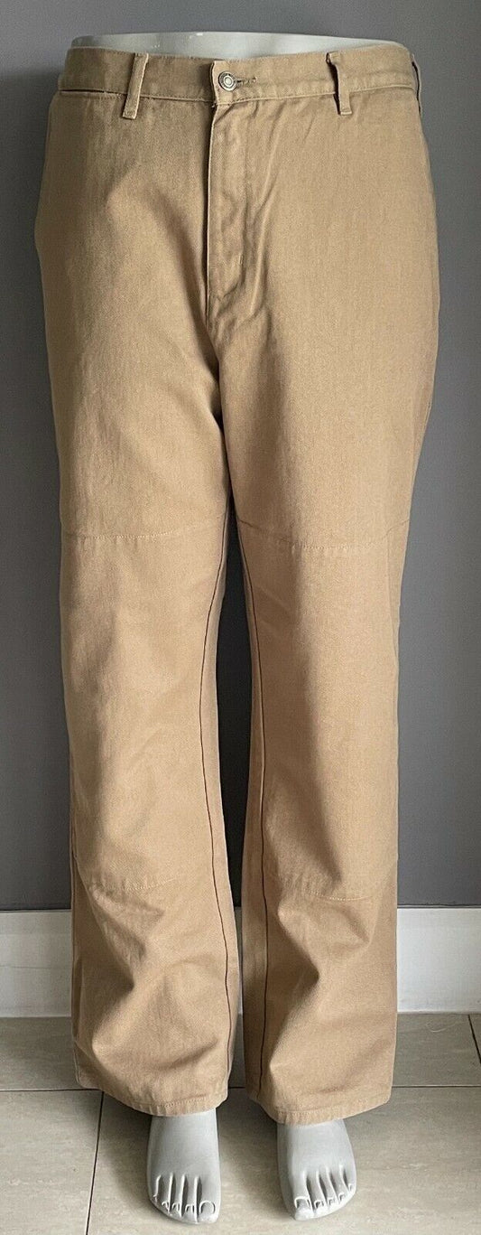 RUGGED Ruff & Tough Wear Brown Khaki Trousers Mens Work Pants Size 117cm ST NEW