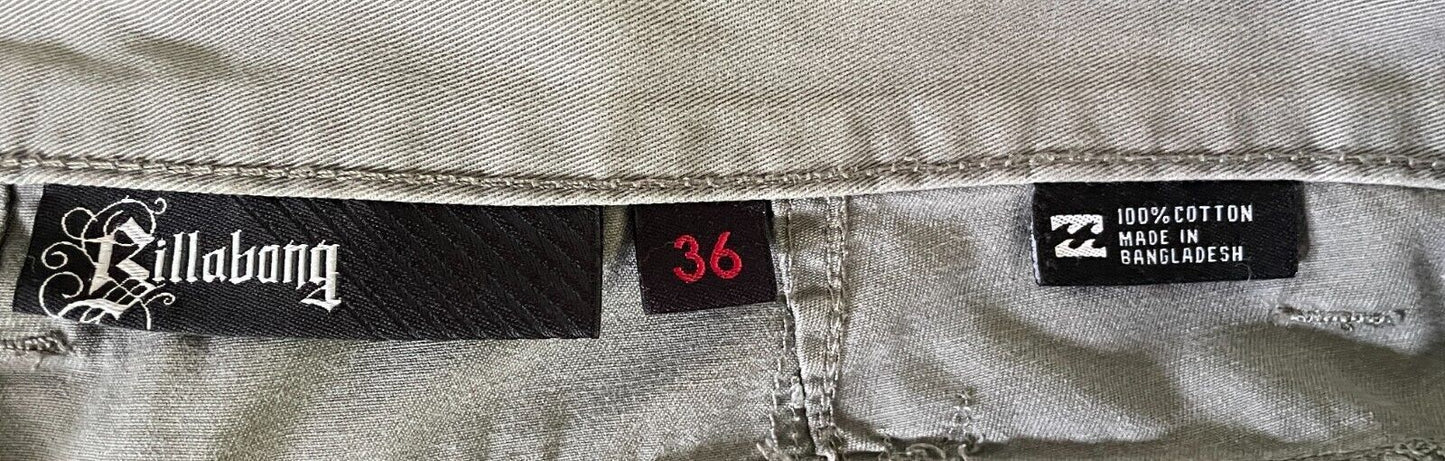 BILLABONG Mens Cargo Pants Light Khaki Full Length Size 36 94cm Waist