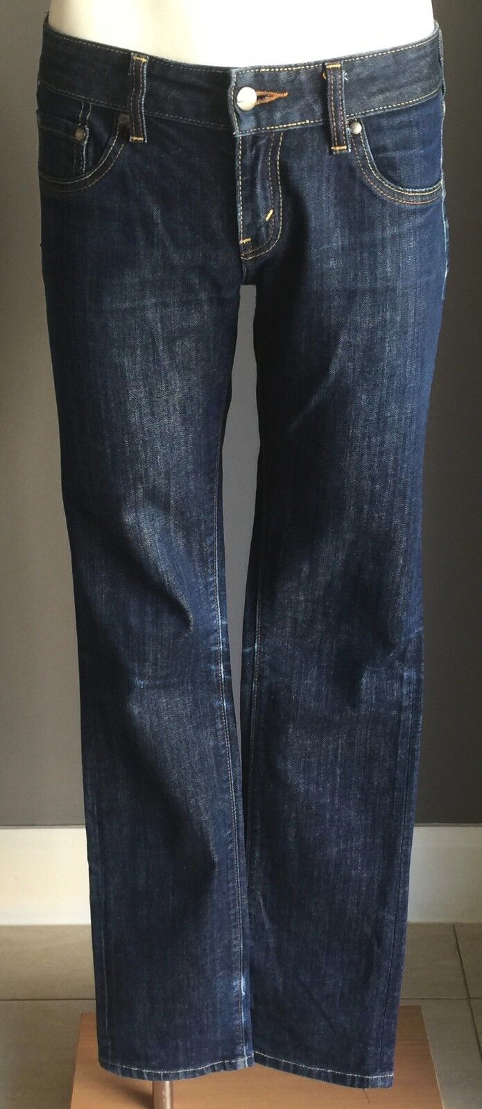 Womens LEVIS 509 Jeans Low Skinny Leg Blue Denim 5 Pocket RedTab Size 10 Vintage