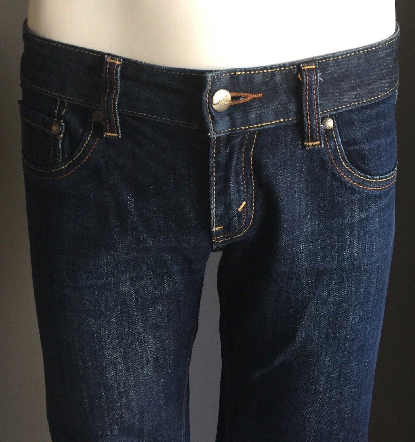 Womens LEVIS 509 Jeans Low Skinny Leg Blue Denim 5 Pocket RedTab Size 10 Vintage