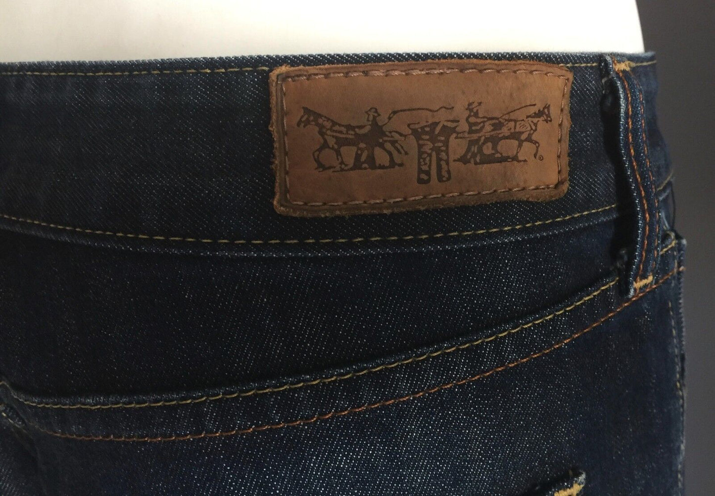 Womens LEVIS 509 Jeans Low Skinny Leg Blue Denim 5 Pocket RedTab Size 10 Vintage