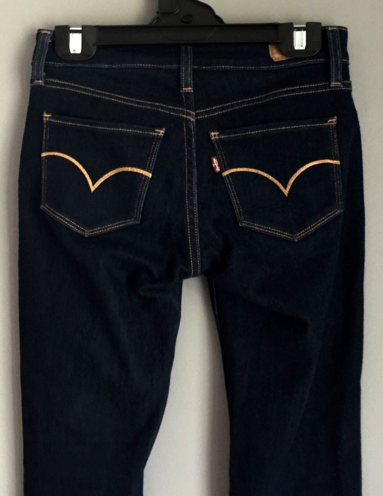 Womens LEVIS Jeans Dark Blue Denim Skinny Leg Jeans Ladies Size 24 inch Levi's