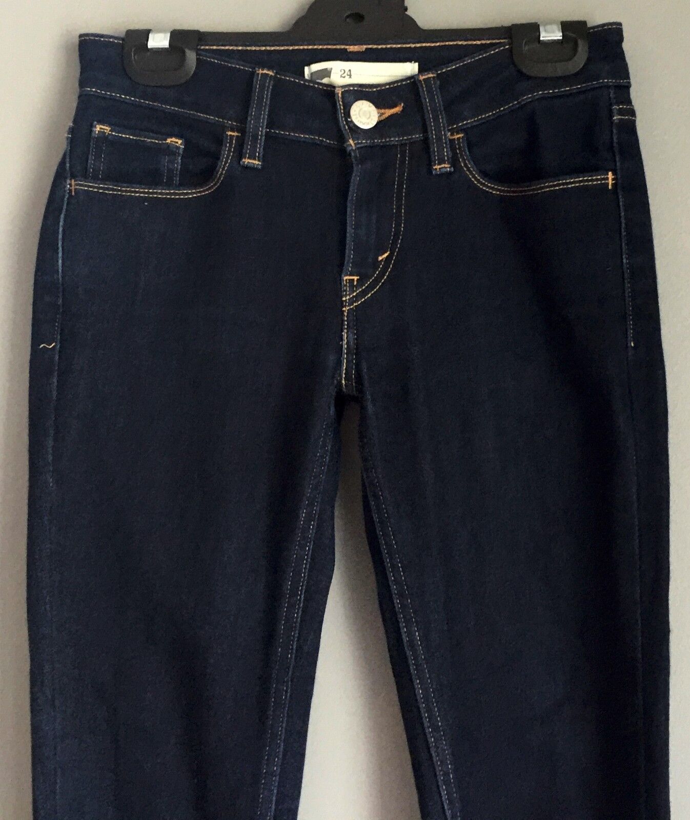 Womens LEVIS Jeans Dark Blue Denim Skinny Leg Jeans Ladies Size 24 inch Levi's
