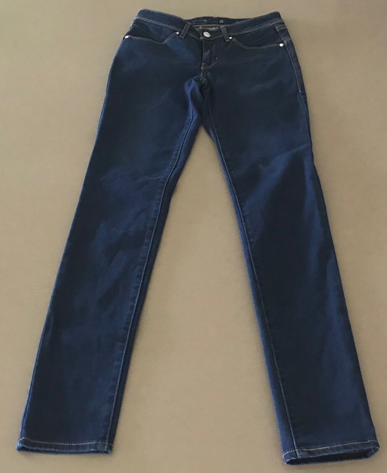 Womens LEVI'S Jeans Blue Denim Mid Rise Skinny Leg Jeans Ladies Size 25 LEVIS
