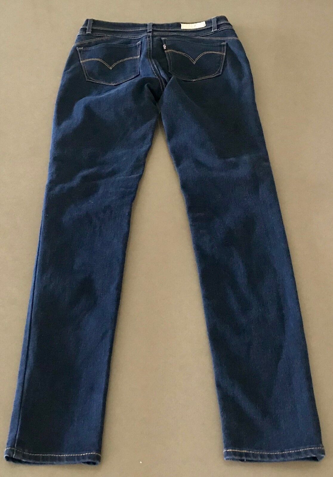 Womens LEVI'S Jeans Blue Denim Mid Rise Skinny Leg Jeans Ladies Size 25 LEVIS