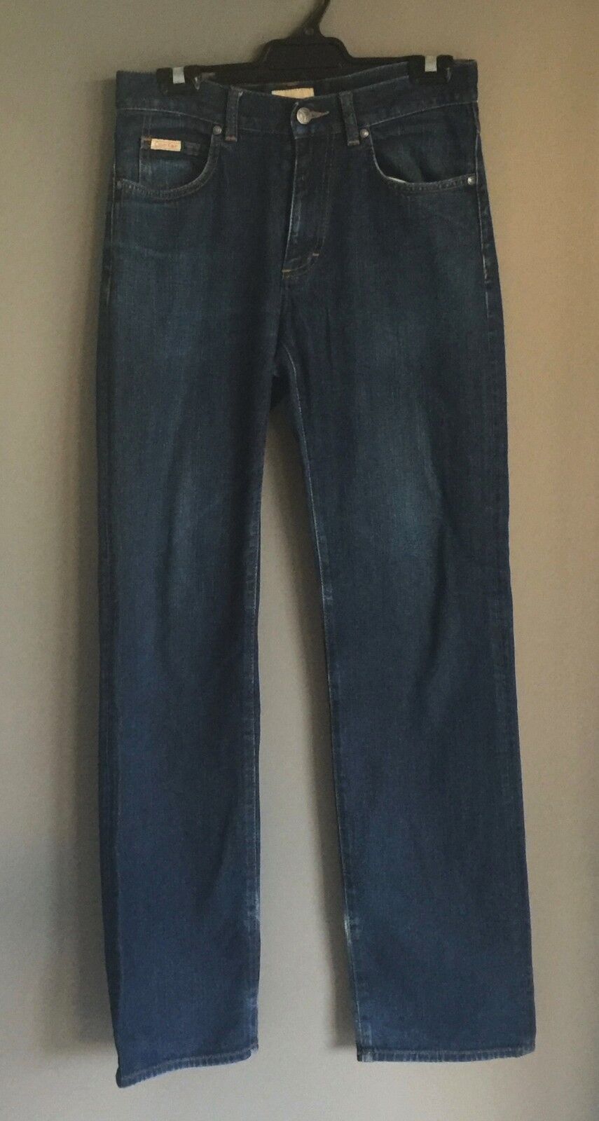CALVIN KLEIN Jeans Blue Denim Straight Leg Ladies Size W 28 L 34 CMA082-D17-01-4