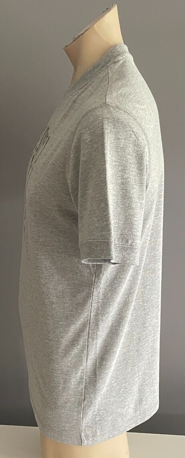 CALVIN KLEIN JEANS T-Shirt Grey Marl Short Sleeve Top Mens Size L