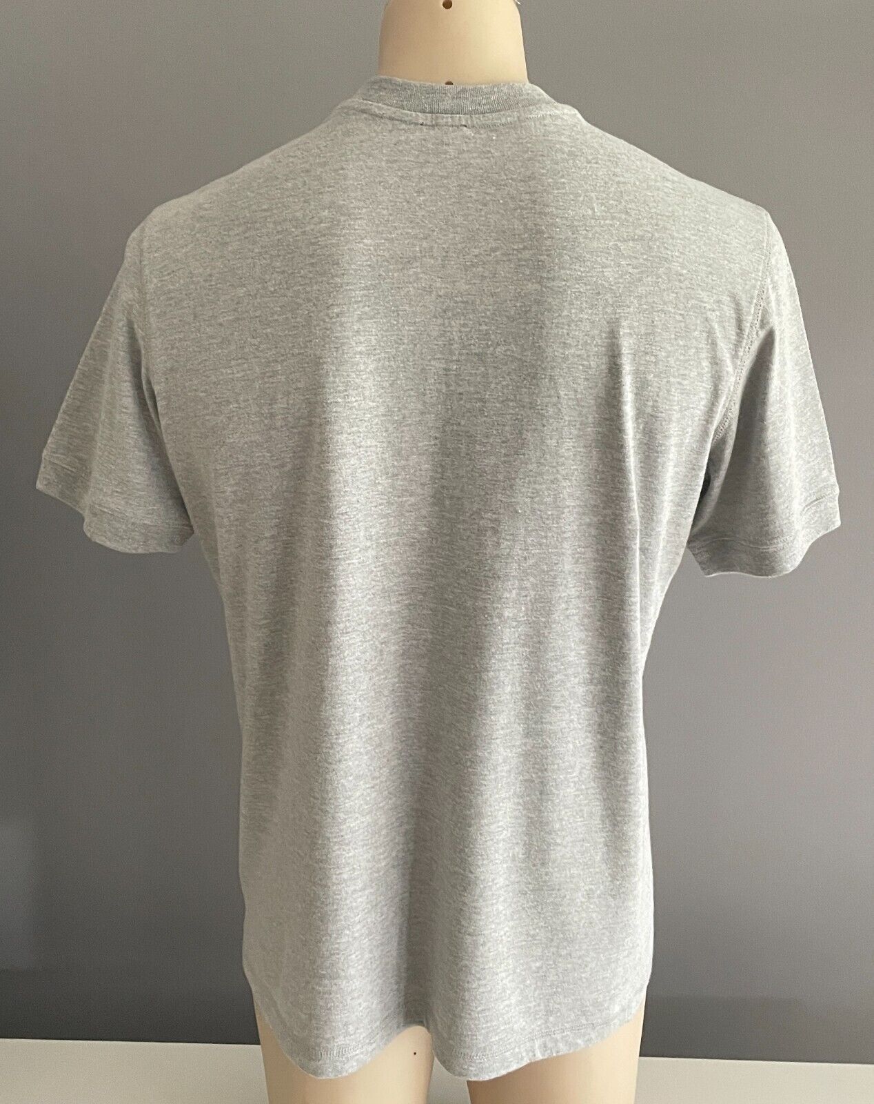 CALVIN KLEIN JEANS T-Shirt Grey Marl Short Sleeve Top Mens Size L