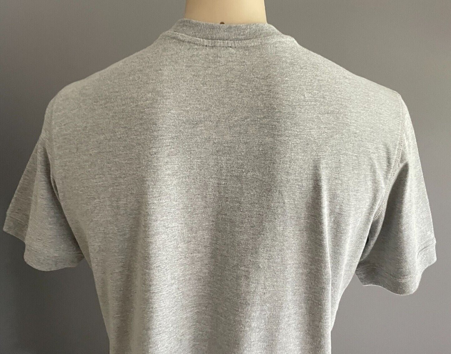 CALVIN KLEIN JEANS T-Shirt Grey Marl Short Sleeve Top Mens Size L