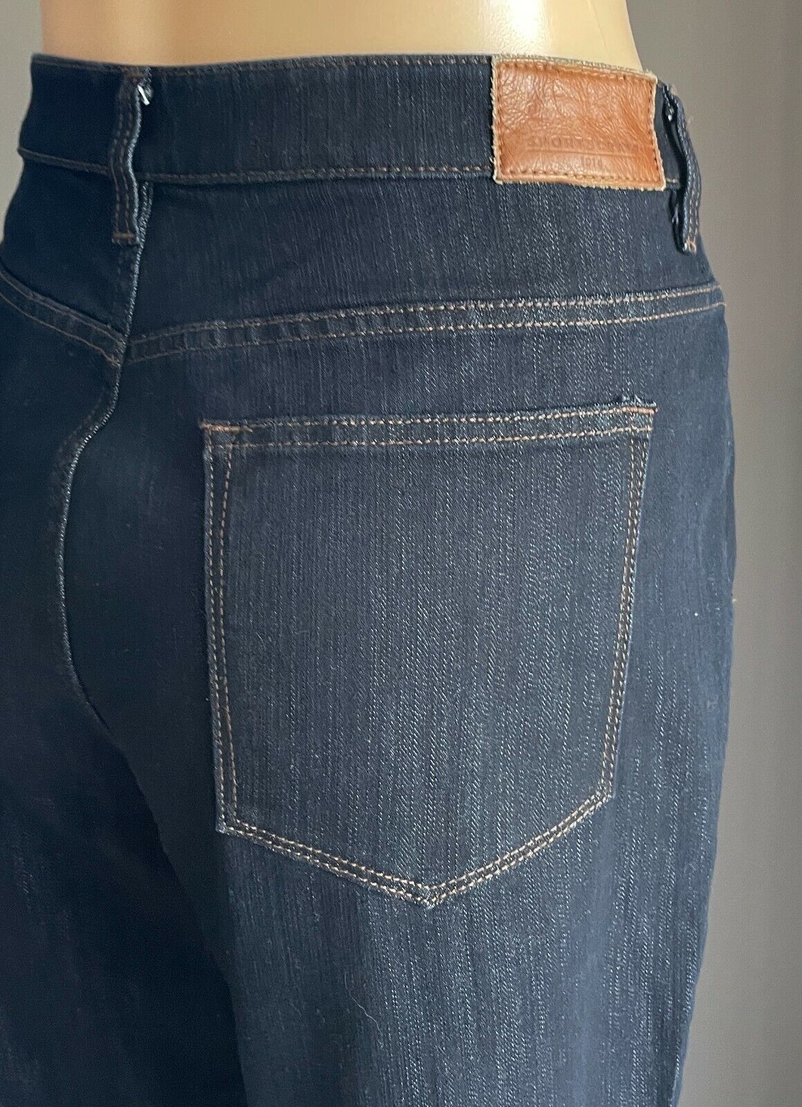 SPORTSCRAFT Simone Straight Leg Jeans Size 16 Dark Blue Denim