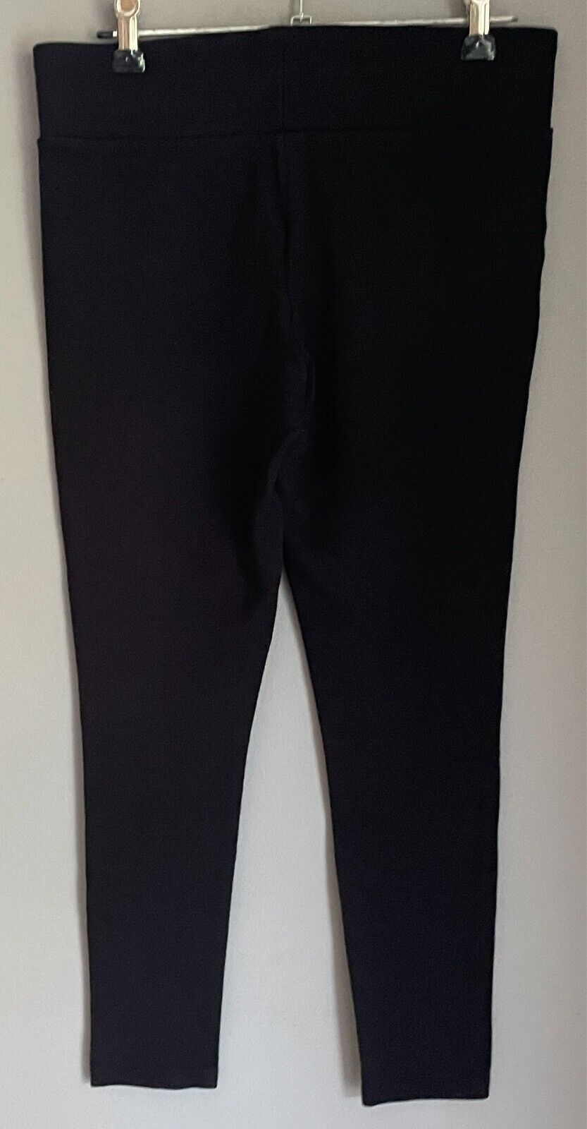 ANKO K-MART Leggings Black Elastic Waist Size 12 Thick Stretch Fabric