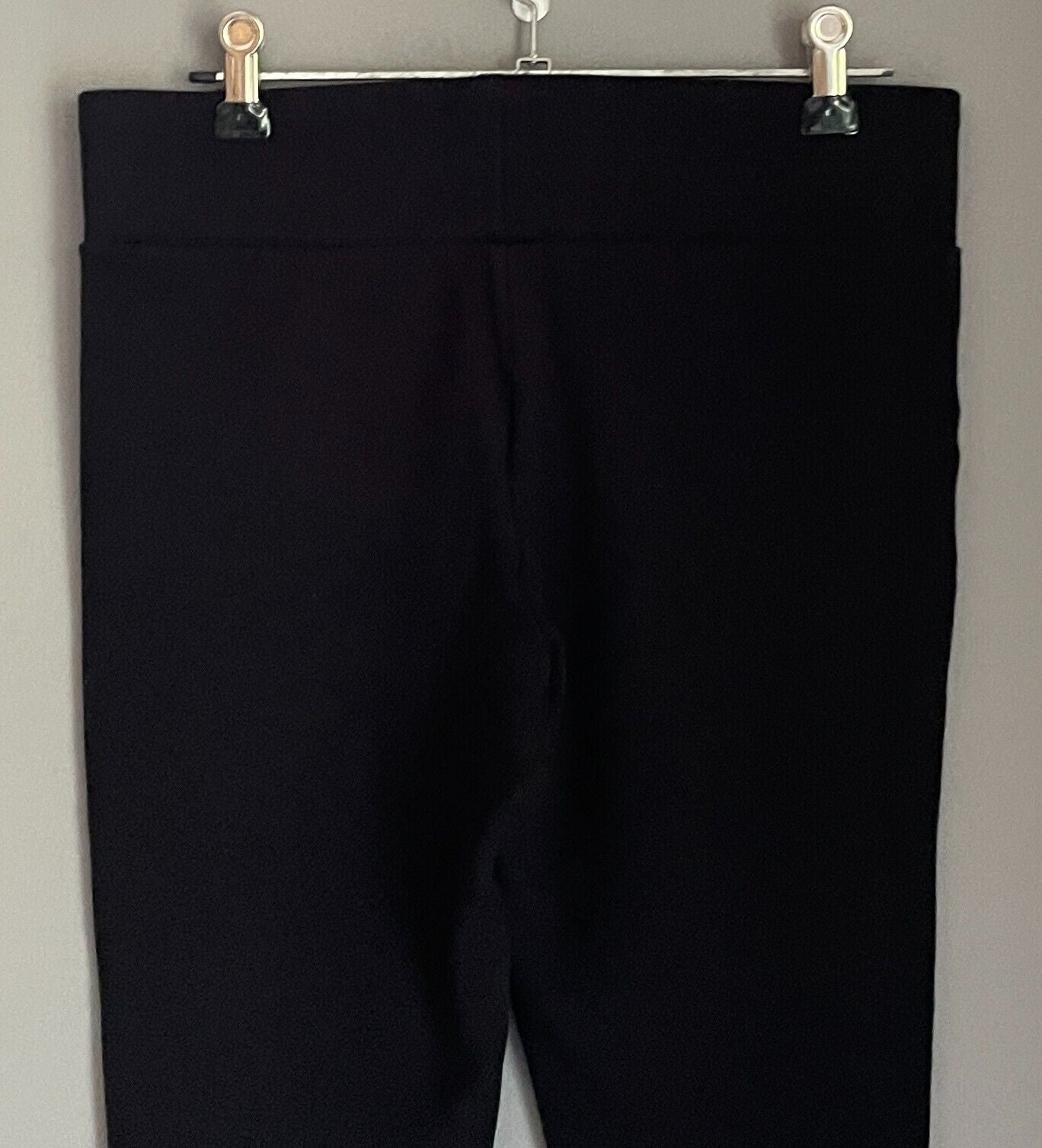 ANKO K-MART Leggings Black Elastic Waist Size 12 Thick Stretch Fabric