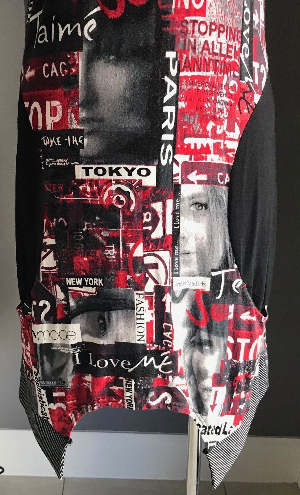 TAKING SHAPE TS Top Dress Multi Colour Cowl Neck Sleeveless Plus Sz XS 14 16 NEW