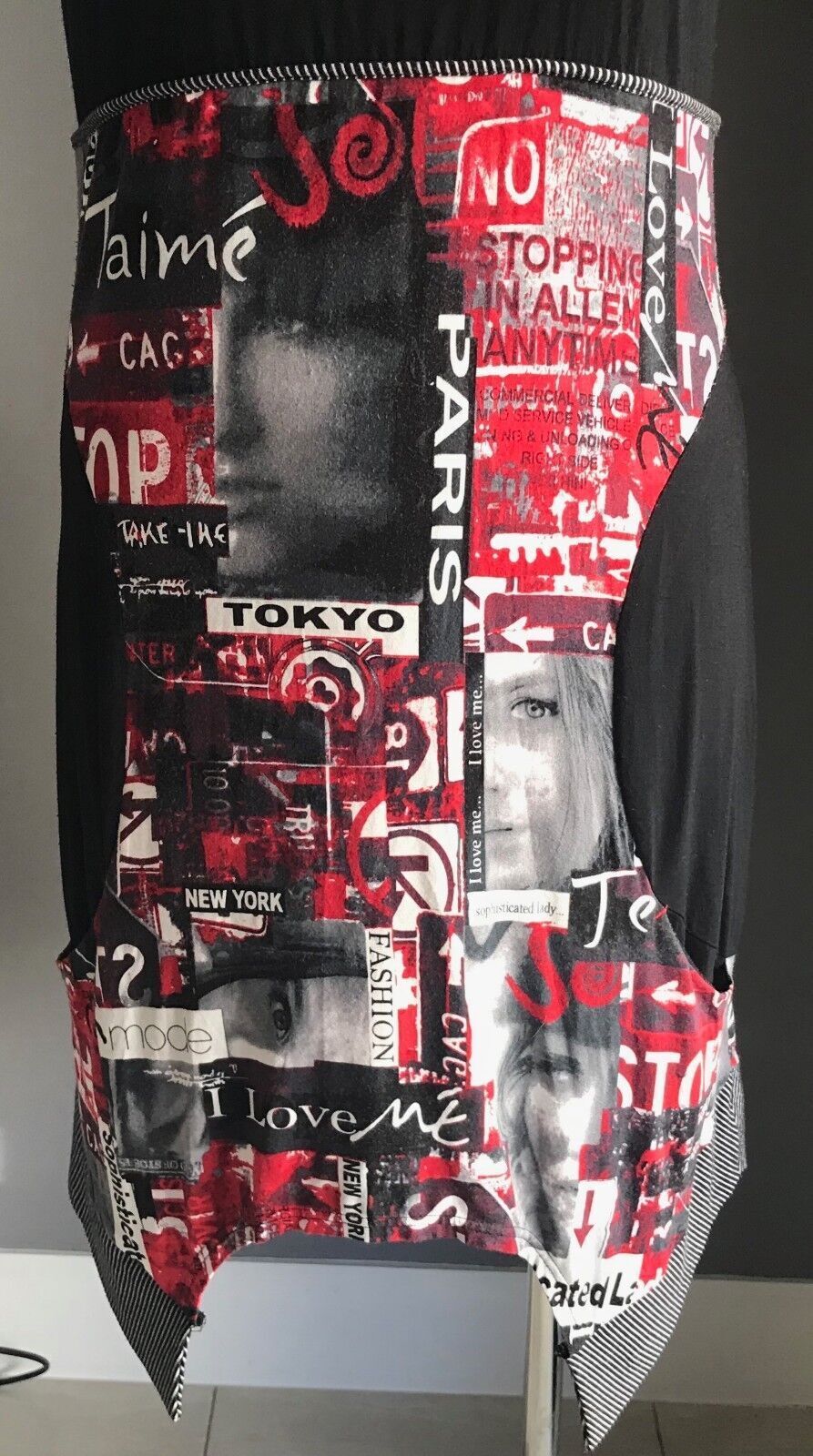 TAKING SHAPE TS Top Dress Multi Colour Cowl Neck Sleeveless Plus Sz XS 14 16 NEW