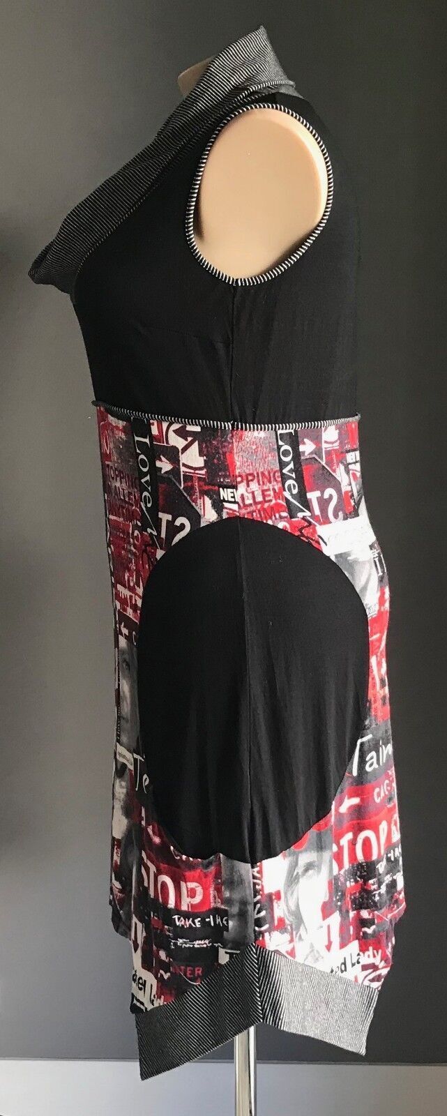 TAKING SHAPE TS Top Dress Multi Colour Cowl Neck Sleeveless Plus Sz XS 14 16 NEW