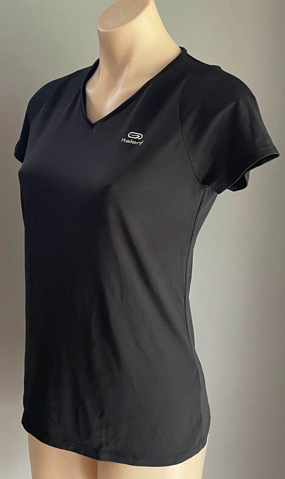 DECATHLON "Kalenji" T- Shirt Black Running Size EUR 38 AU 10 Moisture Wicking