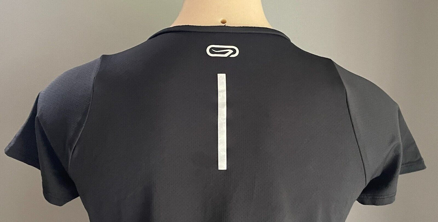 DECATHLON "Kalenji" T- Shirt Black Running Size EUR 38 AU 10 Moisture Wicking