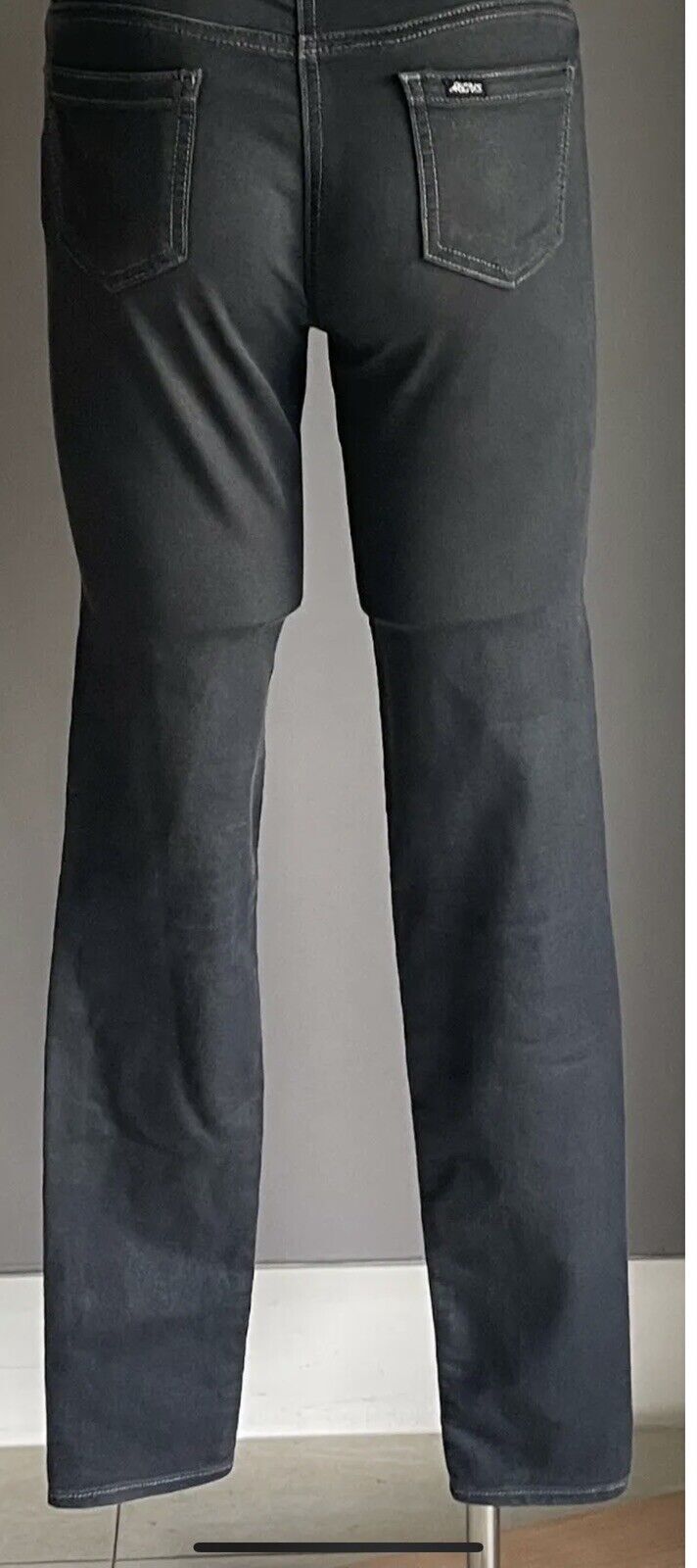 RIDERS by LEE Jeans Mid Rise Super Skinny Leg Black Denim Jeans Ladies Size 8