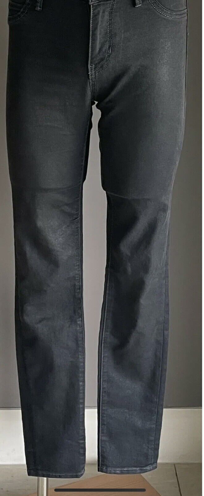 RIDERS by LEE Jeans Mid Rise Super Skinny Leg Black Denim Jeans Ladies Size 8