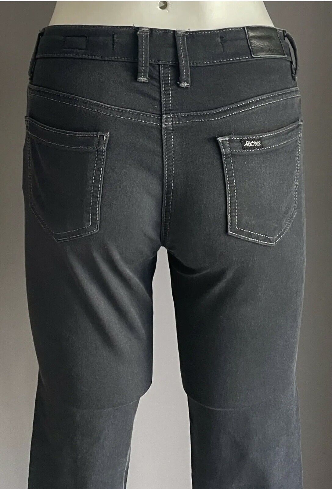 RIDERS by LEE Jeans Mid Rise Super Skinny Leg Black Denim Jeans Ladies Size 8