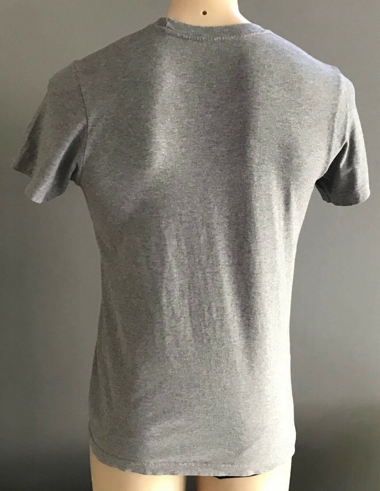 Mens T-Shirt NIKE Grey " Run the Earth " Slim Short Sleeve Sport Gym Tee Size M