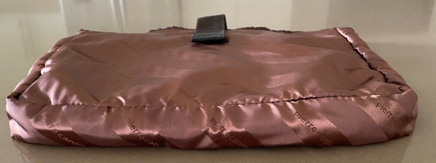 Unisex PIERRE CARDIN Travel Bag Brown Stripe Tablet Lap Top Lingerie Pouch Slip