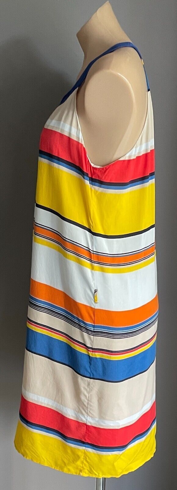CHIPIE WOMAN Mini DressMulticolour Stripe Sleeveless Halter Neck Size 40 AU 12