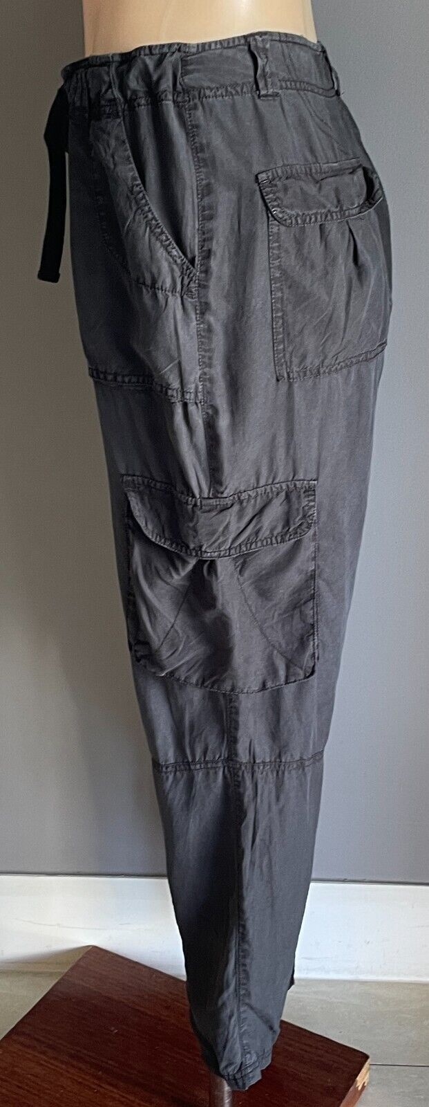COUNTRY ROAD Black Cargo Pants Size 12 Pockets