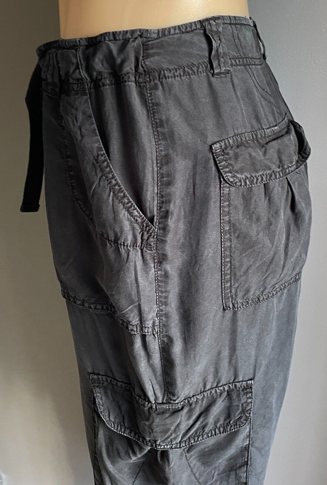 COUNTRY ROAD Black Cargo Pants Size 12 Pockets