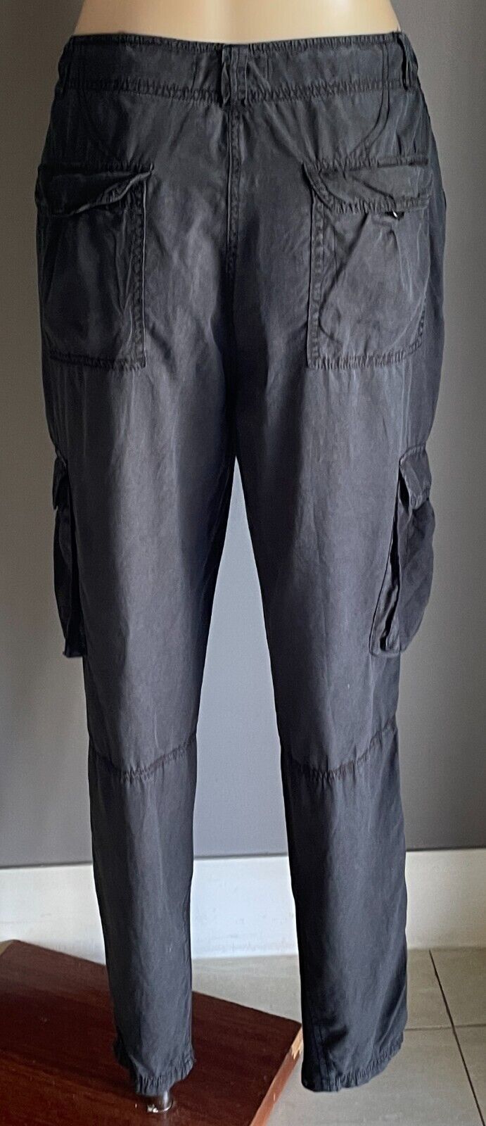 COUNTRY ROAD Black Cargo Pants Size 12 Pockets