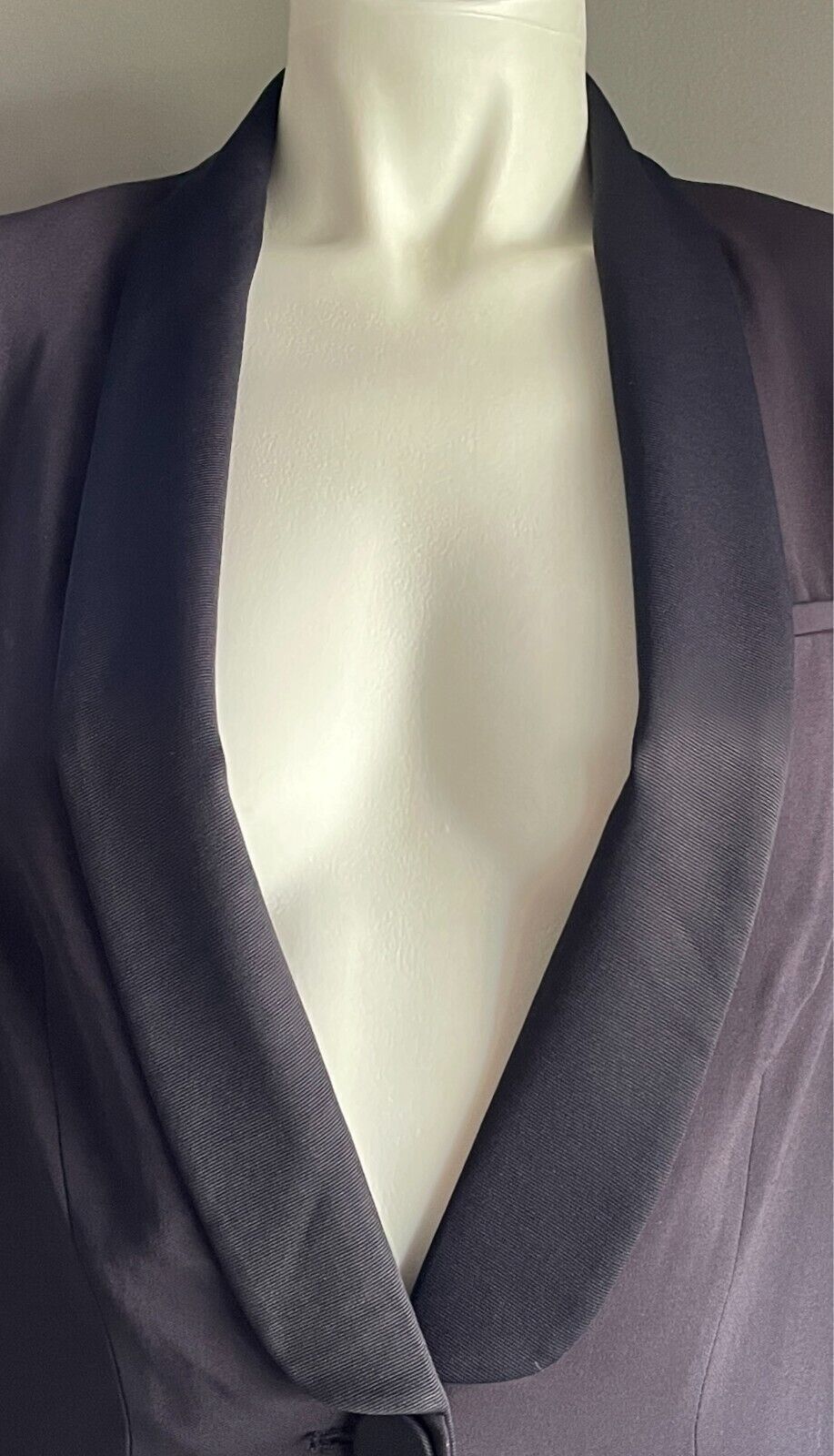 SEED HERITAGE Jacket Blazer Navy Shawl Collar Size 8 Long Sleeves Lined