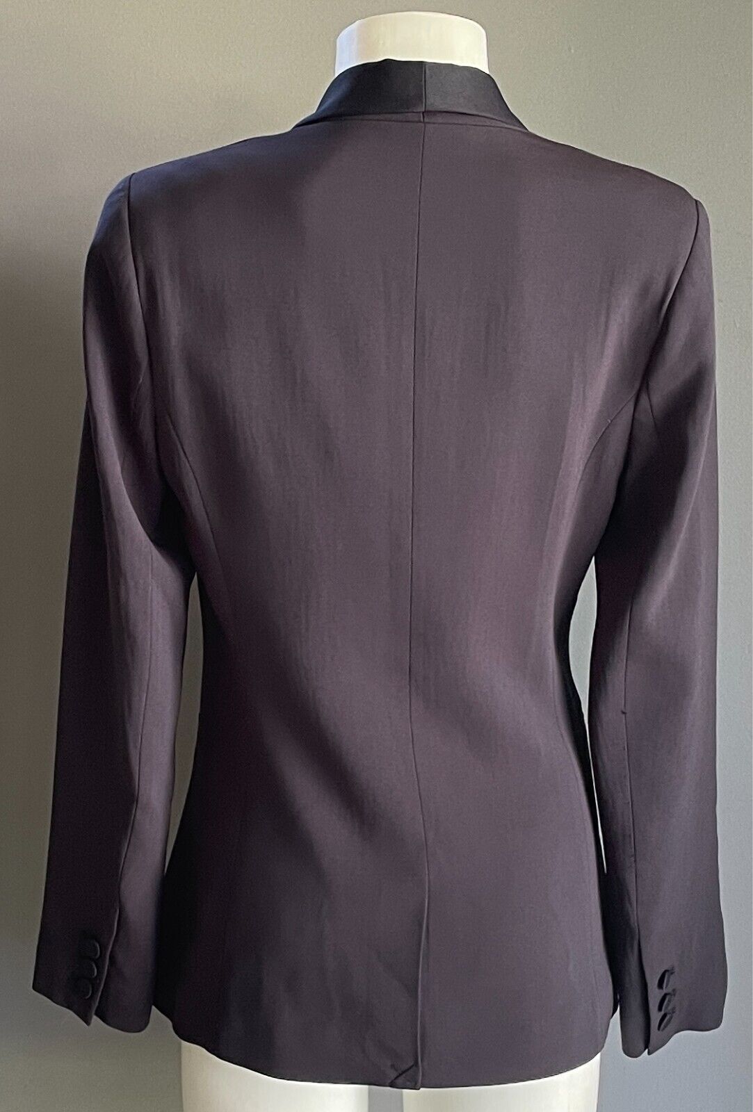 SEED HERITAGE Jacket Blazer Navy Shawl Collar Size 8 Long Sleeves Lined
