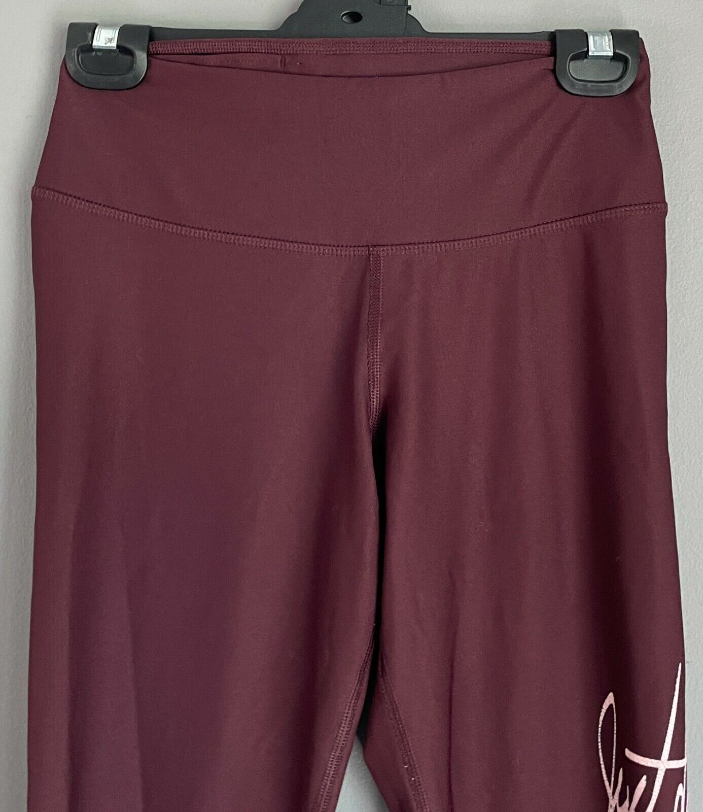 NIKE Dri-Fit Maroon Just Do It 7/8 Length Sz XS Activewear Pants Gym Leggings