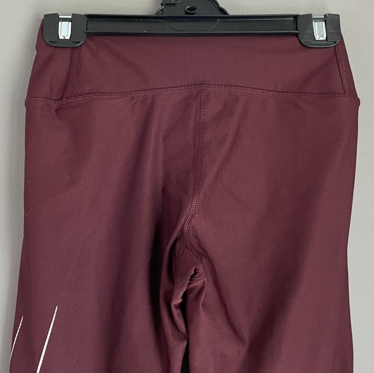 NIKE Dri-Fit Maroon Just Do It 7/8 Length Sz XS Activewear Pants Gym Leggings