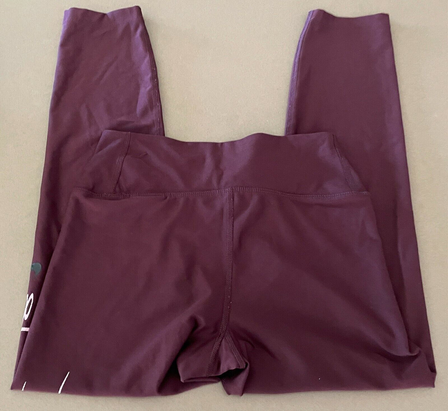 NIKE Dri-Fit Maroon Just Do It 7/8 Length Sz XS Activewear Pants Gym Leggings