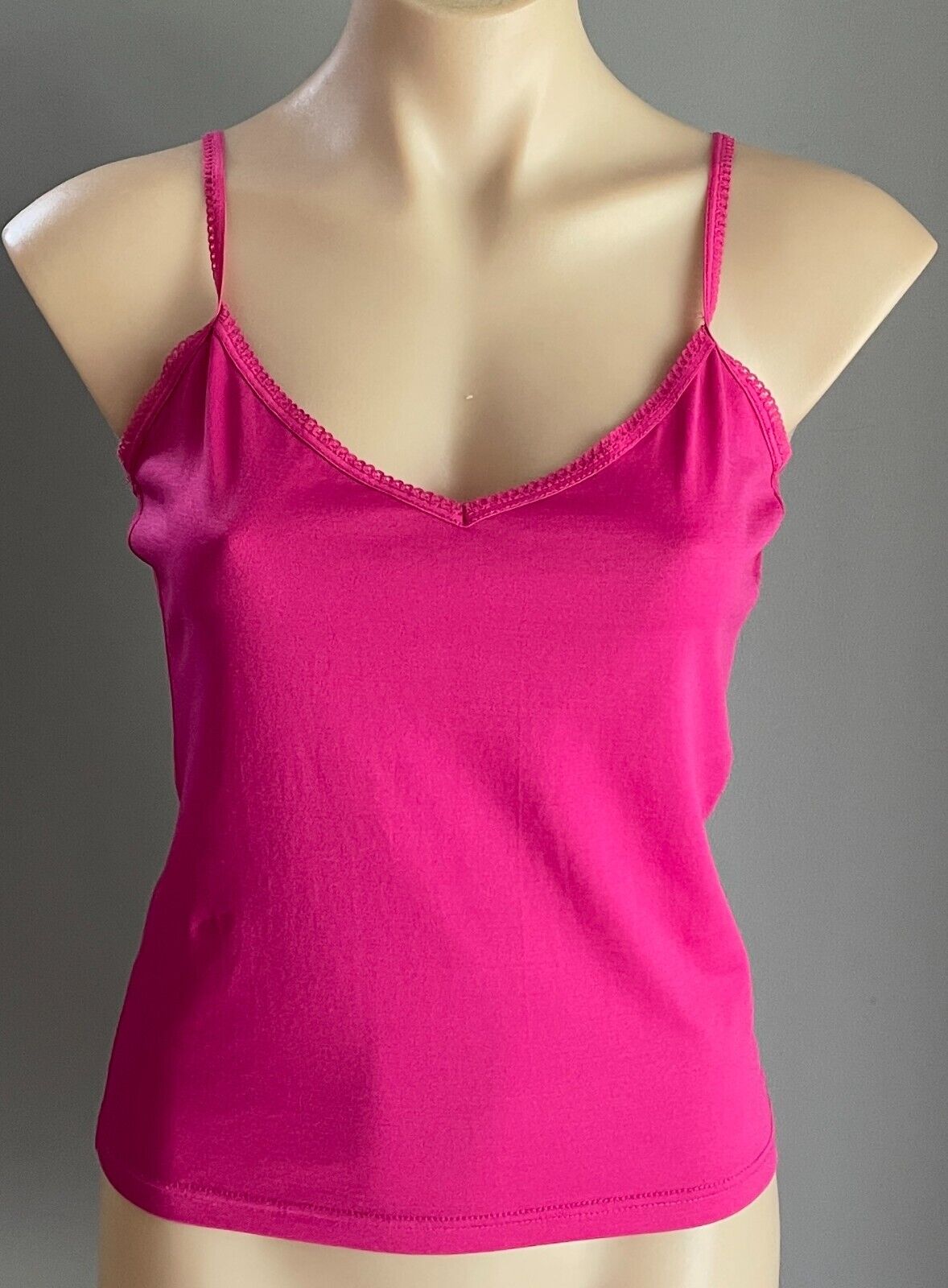 ENDLESS SPIRIT Cami Top Cerise Red Adjustable Spaghetti Strap Size M 10 12 NEW