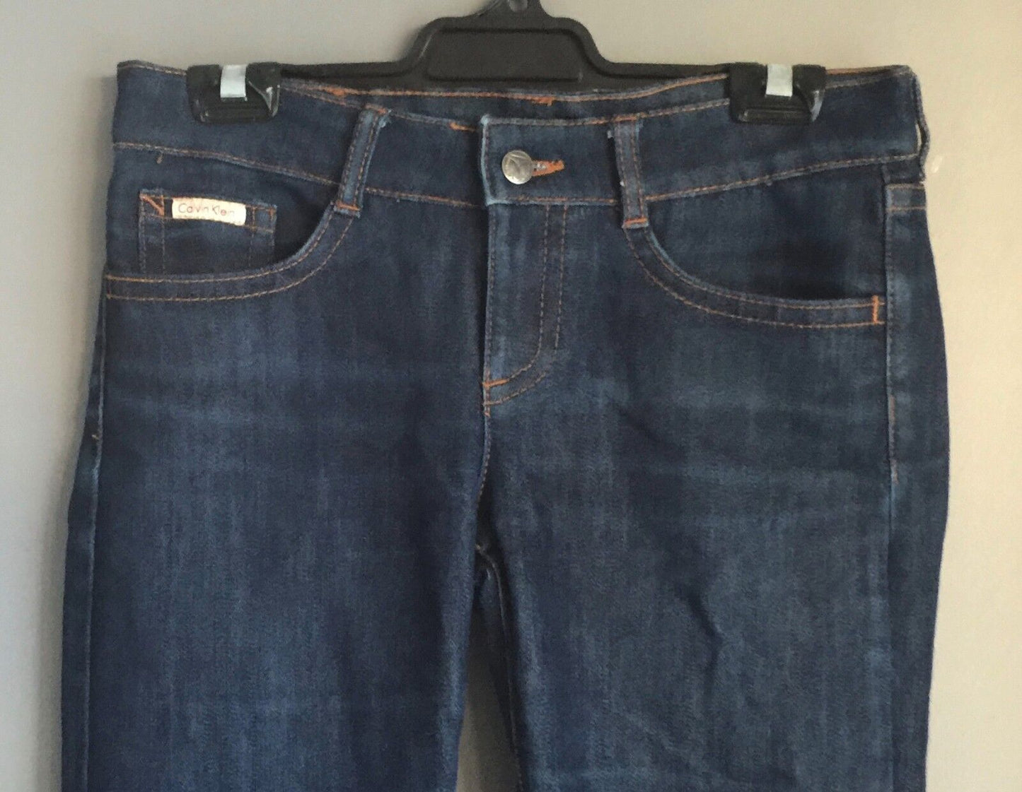 CALVIN KLEIN Jeans Blue Denim Boot Leg Ladies Size W 28 L 32 Style CWA014-488-01